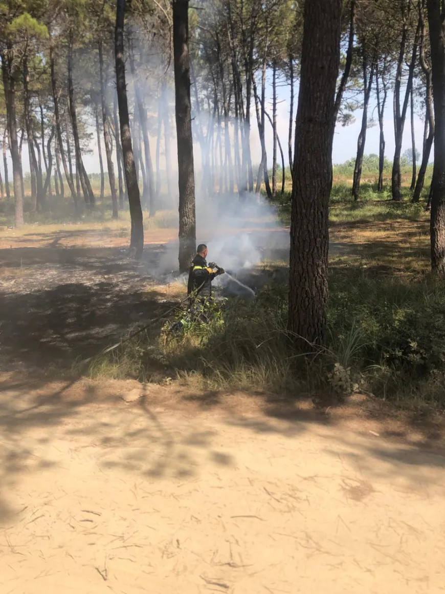 Video / Zjarri në Durrës, zjarrfikësit në aksion për shuarjen e flakëve, si paraqitet situata në terren